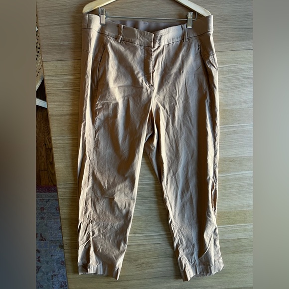 Lane Bryant 4-Season Signature Fit Ankle CORE Dress Pants 18W Tan Slim Trousers - Picture 4 of 10